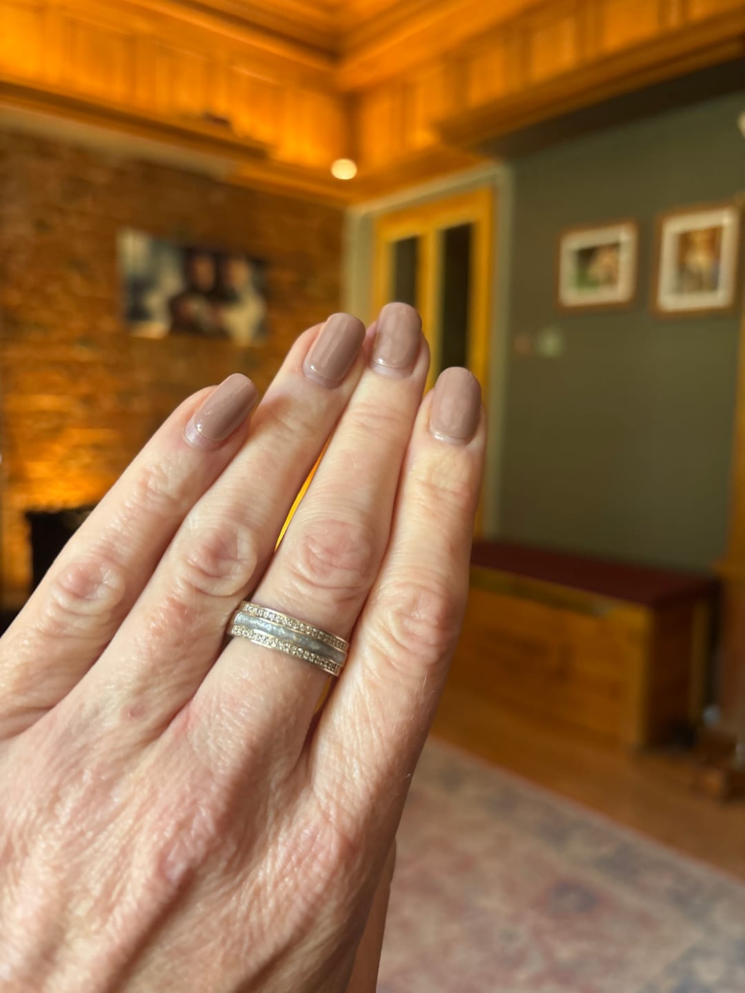 Customer photo review of Keepsake Cubic Zirconia Channel Memorial Ring