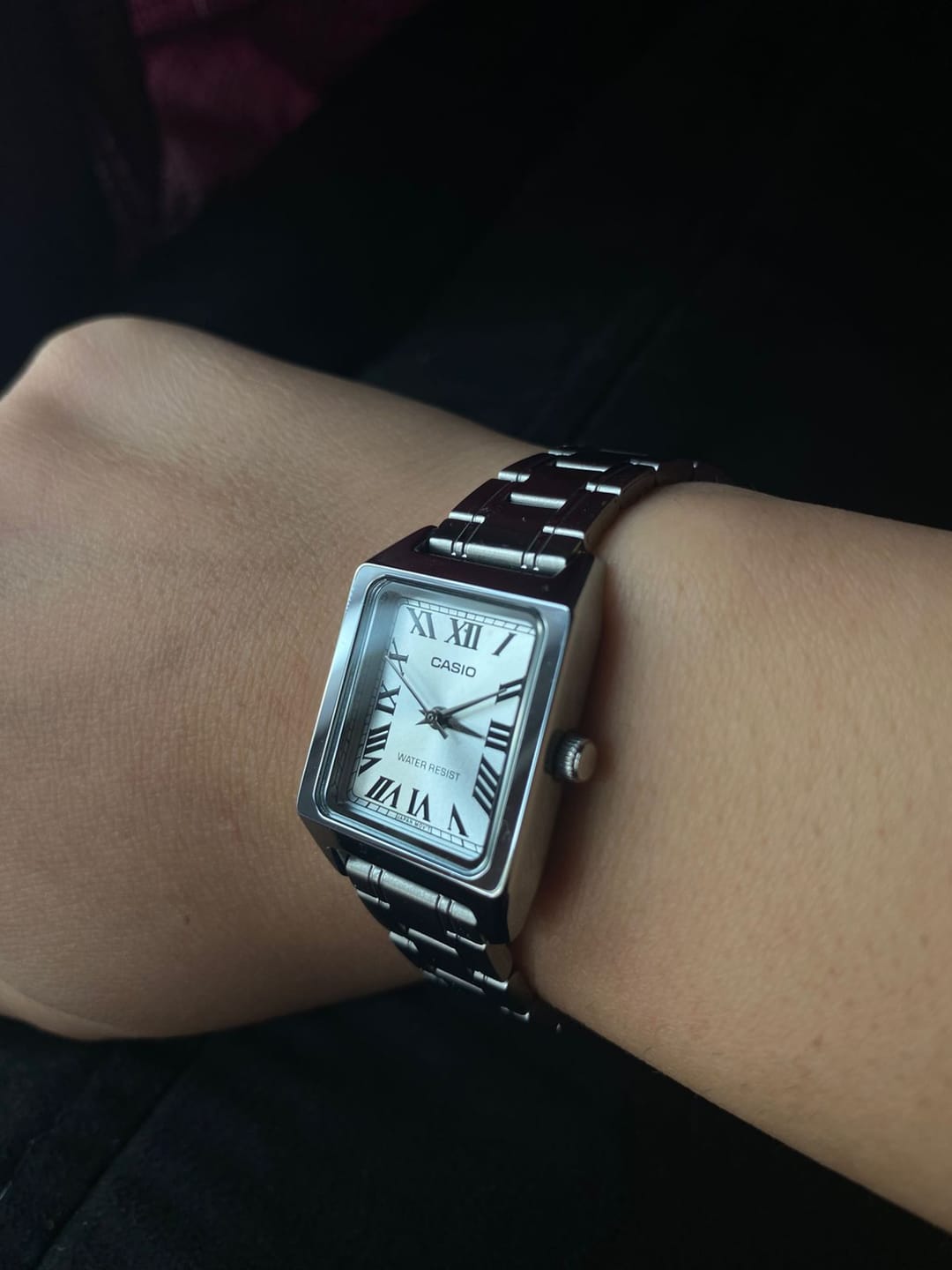 Customer photo review of Reloj Casio Tank Análogo LTP-V007D-7BUDF Acero Dial Plata