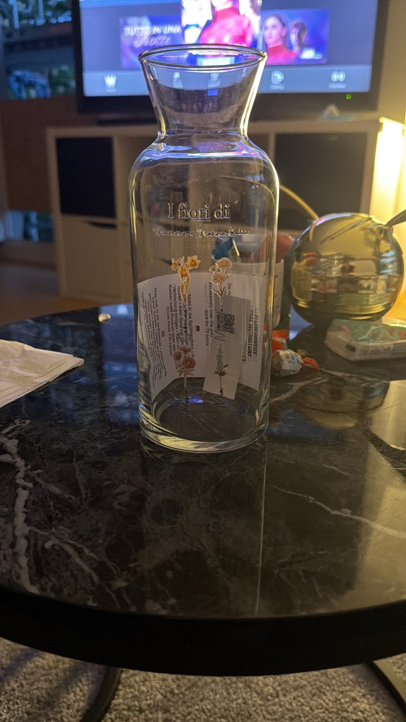 Customer photo review of Mamas Garten - Personalisierte Vase mit Namen und Blumen für Mama und Oma