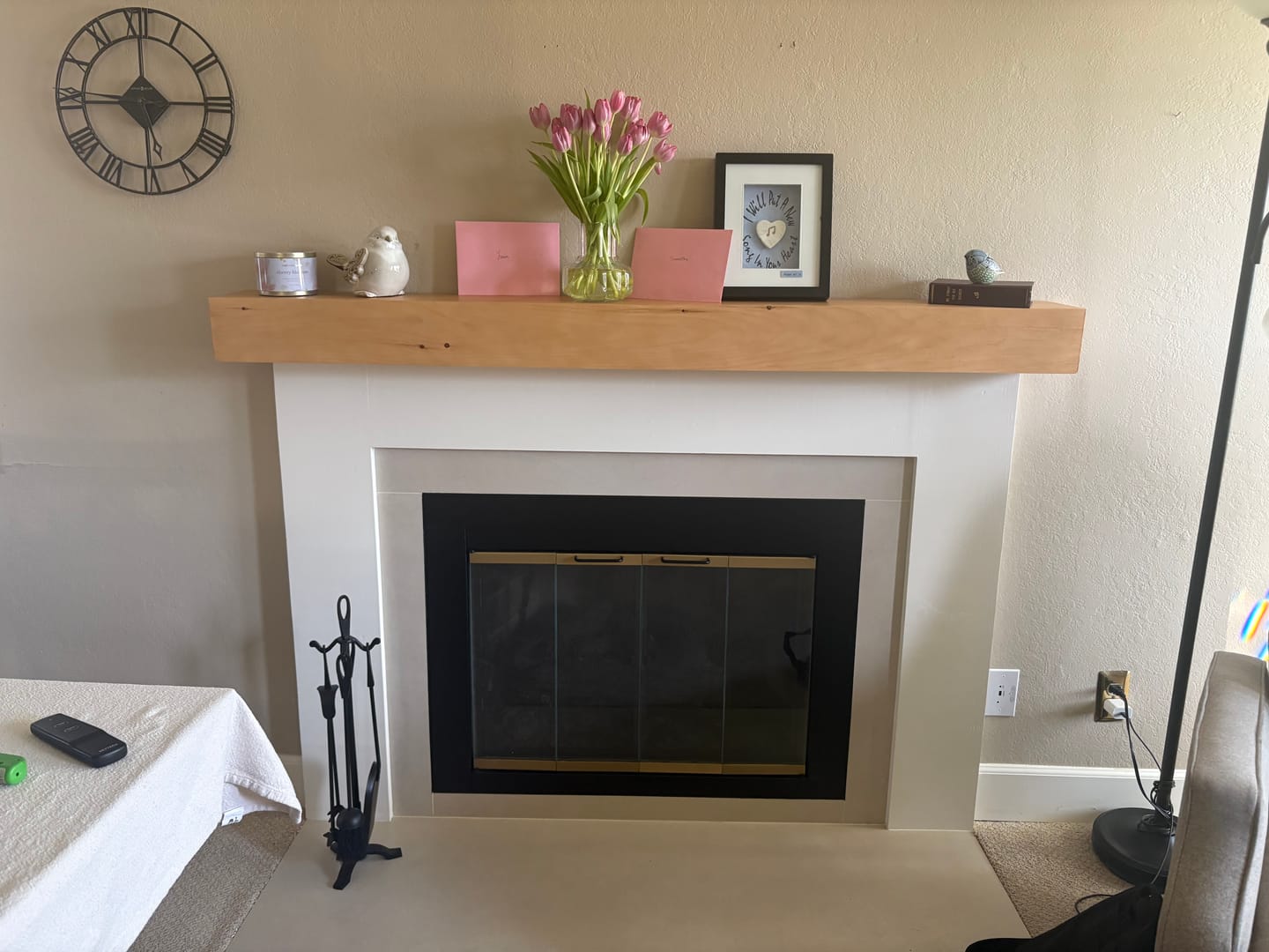 Customer photo review of Contemporary Mantels