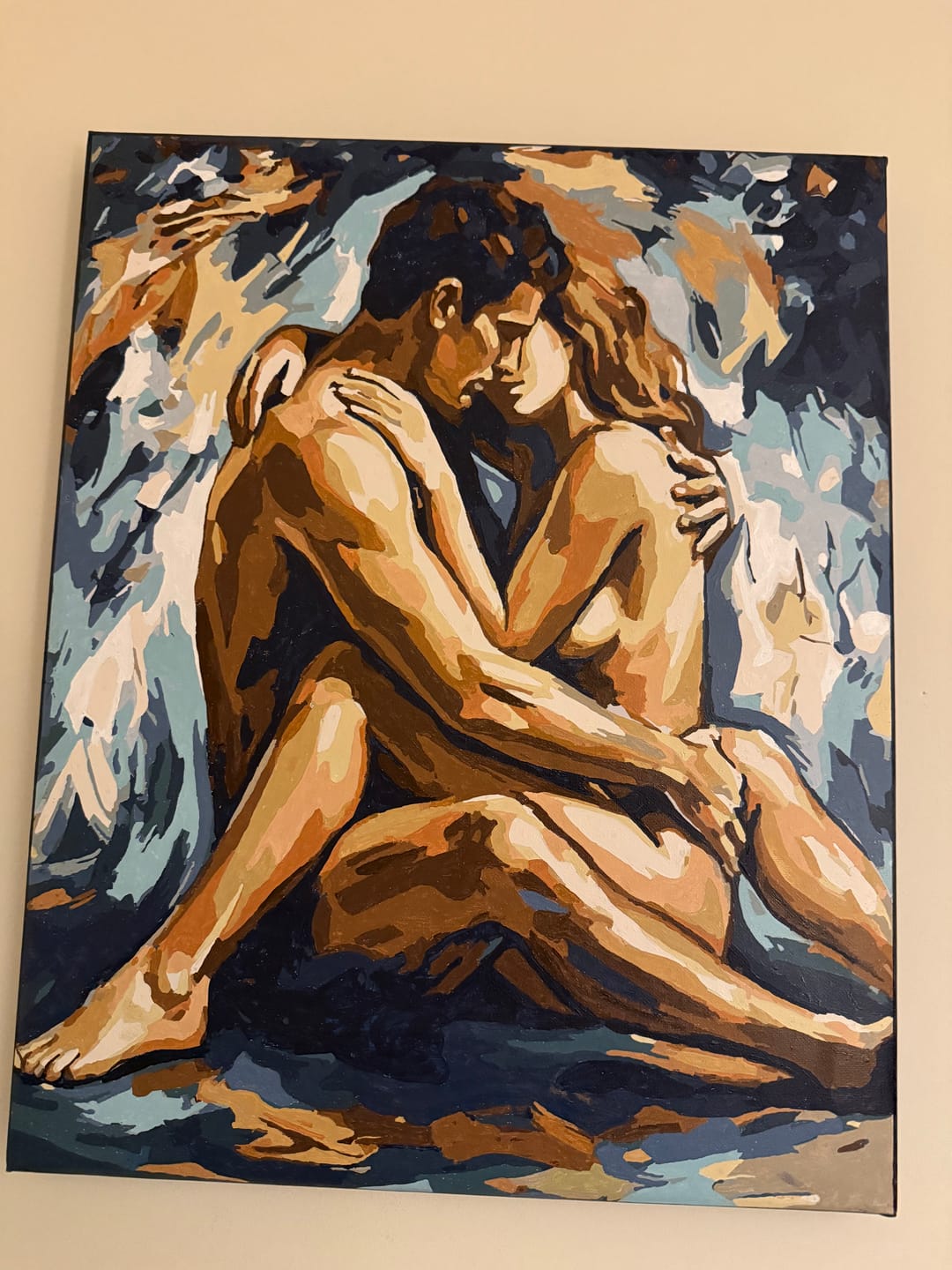 Customer photo review of Sensual Lovers | Paint by Number