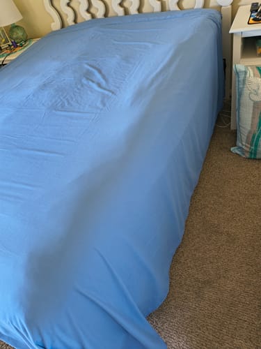 Customer photo review of Silver Bamboo Bed Sheets - Cooling Comfort For Modern Bedrooms