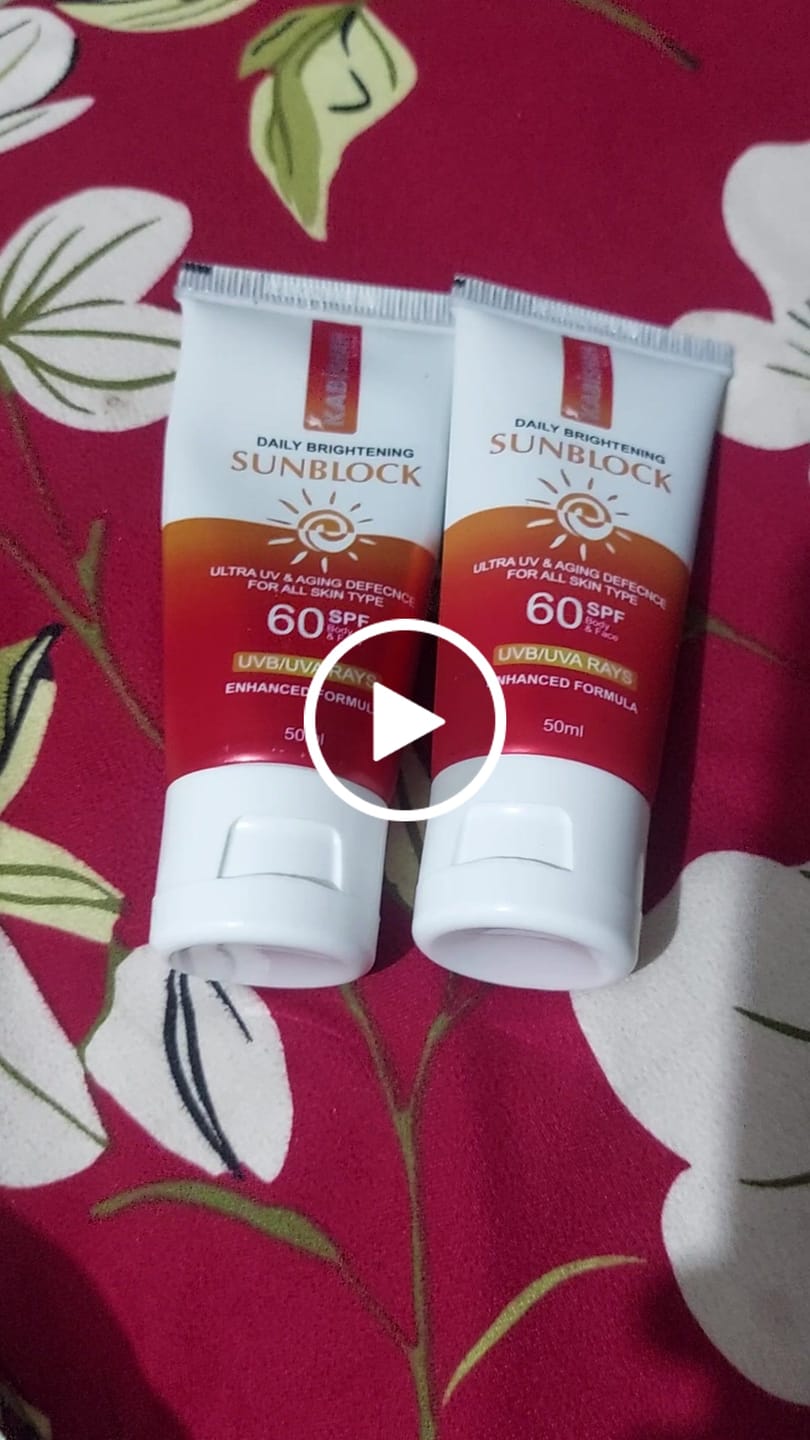 Customer video review of LuminaGuard Daily Brightening Sunblock Double Pack Bundle.