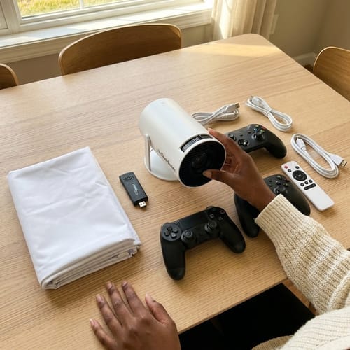 Customer photo review of CineMaster Pro® - 4K Smart Projektor