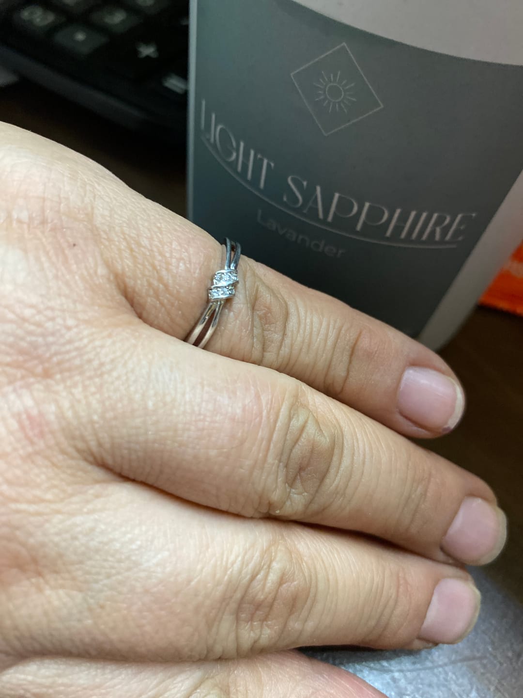Customer photo review of LIGHT SAPPHIRE
