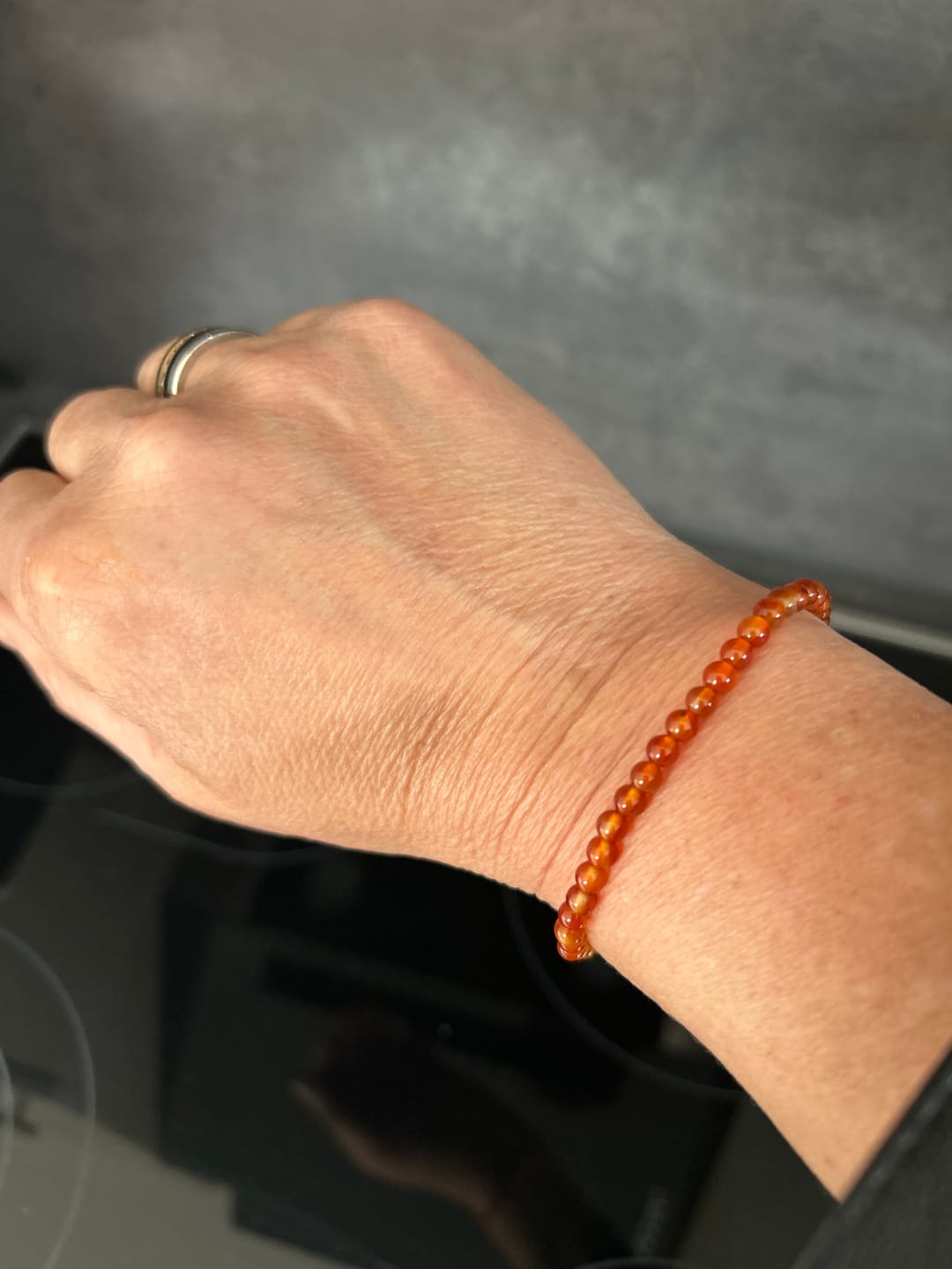 Customer photo review of Karneol Armband - Perlen