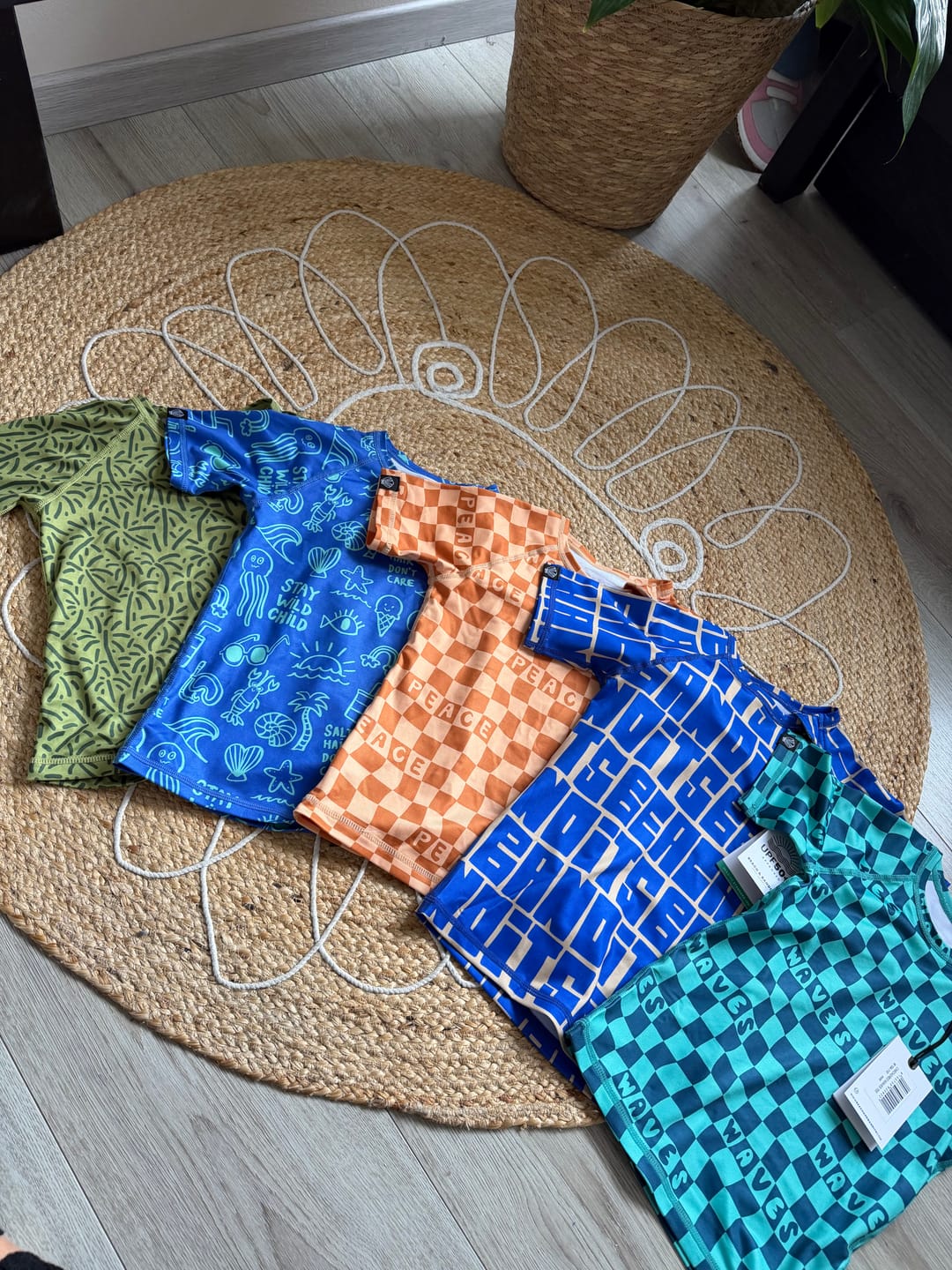 Customer photo review of Checkered Waves Tee