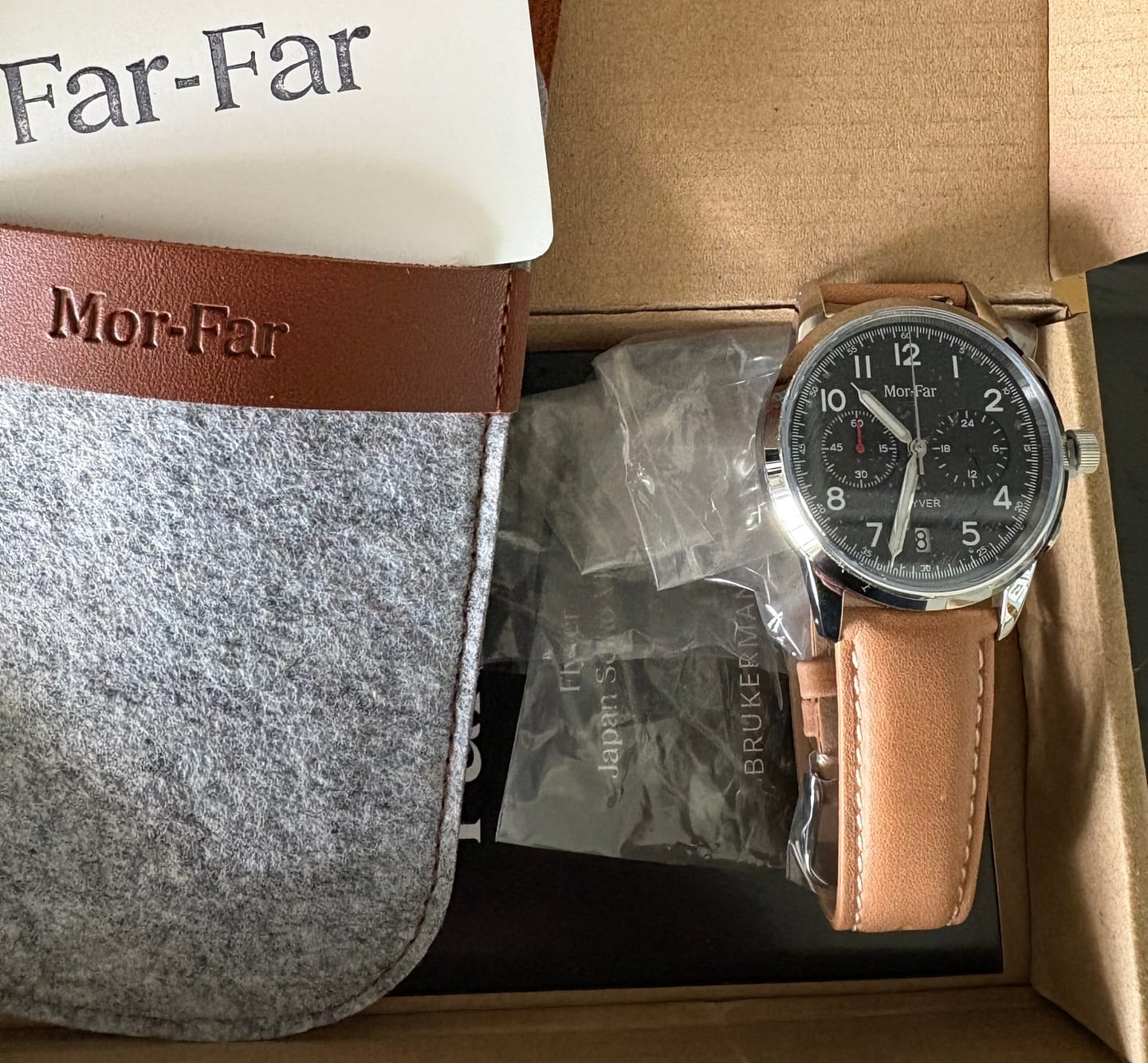 Customer photo review of Mor-Far Flyver Kronograf – Sort
