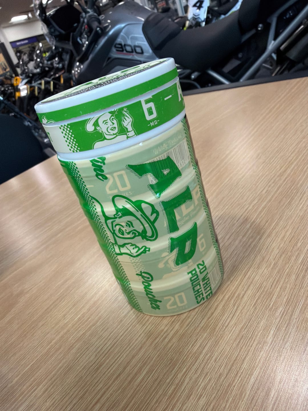 Customer photo review of Spearmint Nicotine Pouches