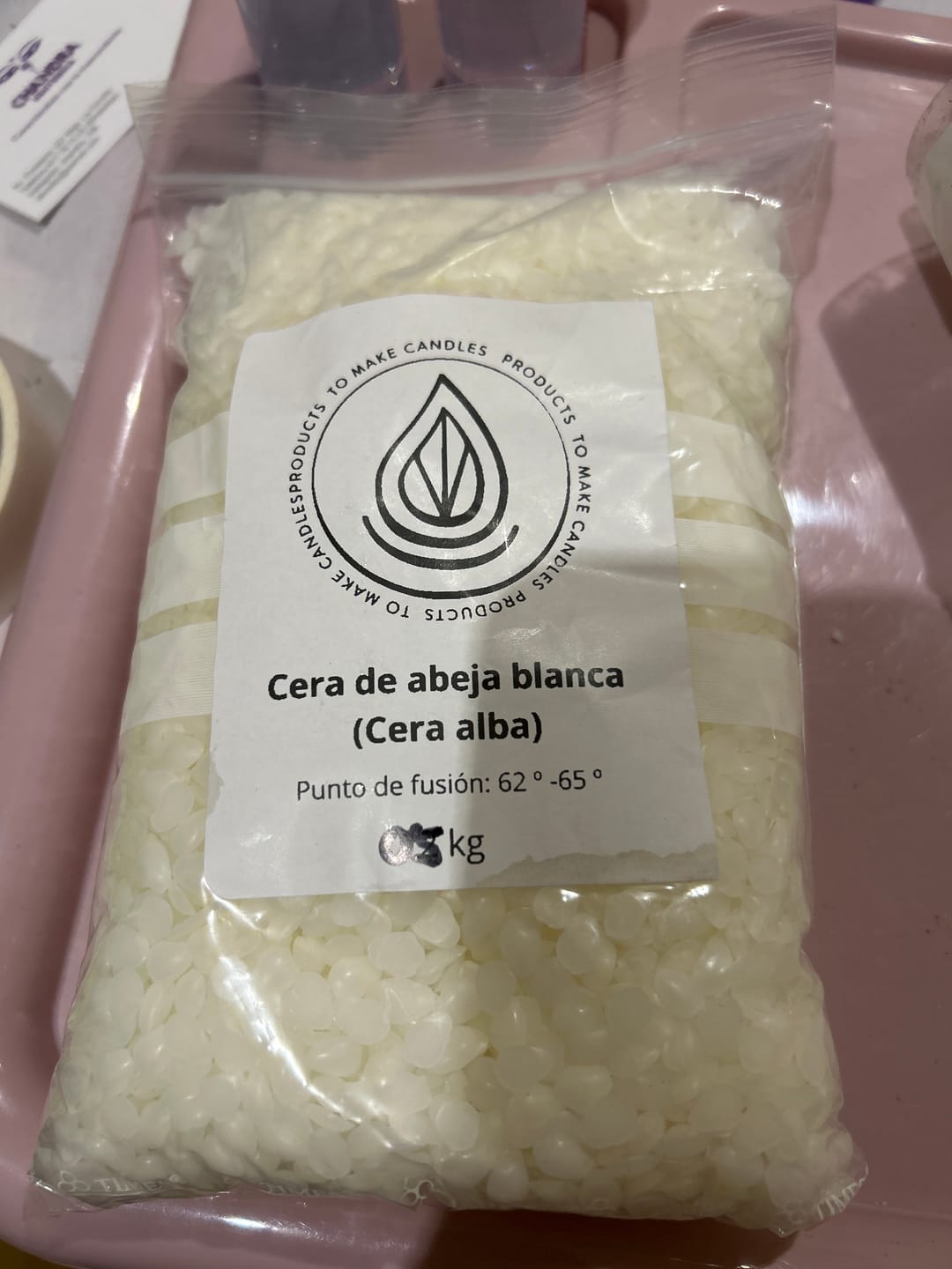 Customer photo review of Cera de Abeja Blanca (Cera Alba)