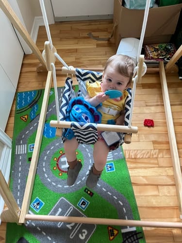 Customer photo review of Spruce | Foldable Baby Swing