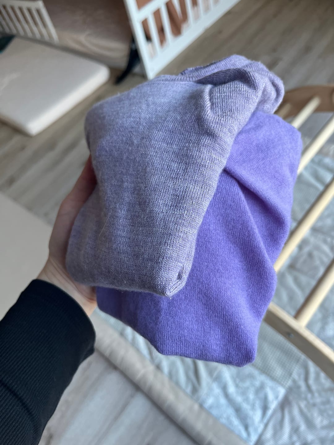 Customer photo review of Kaschmir Kinder T-Shirt mit der Falte 86/92