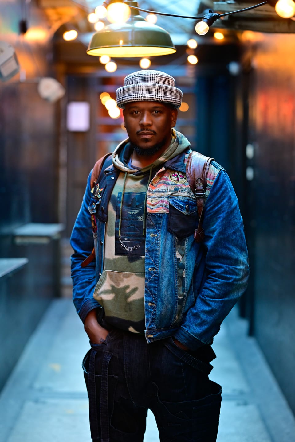 Customer photo review of London Pillbox Hat - Glen Plaid