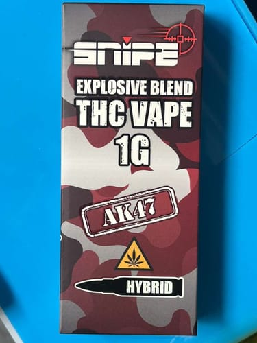 Customer photo review of Snipe THCP Live Resin Disposable 1G - AK47 - Hybrid