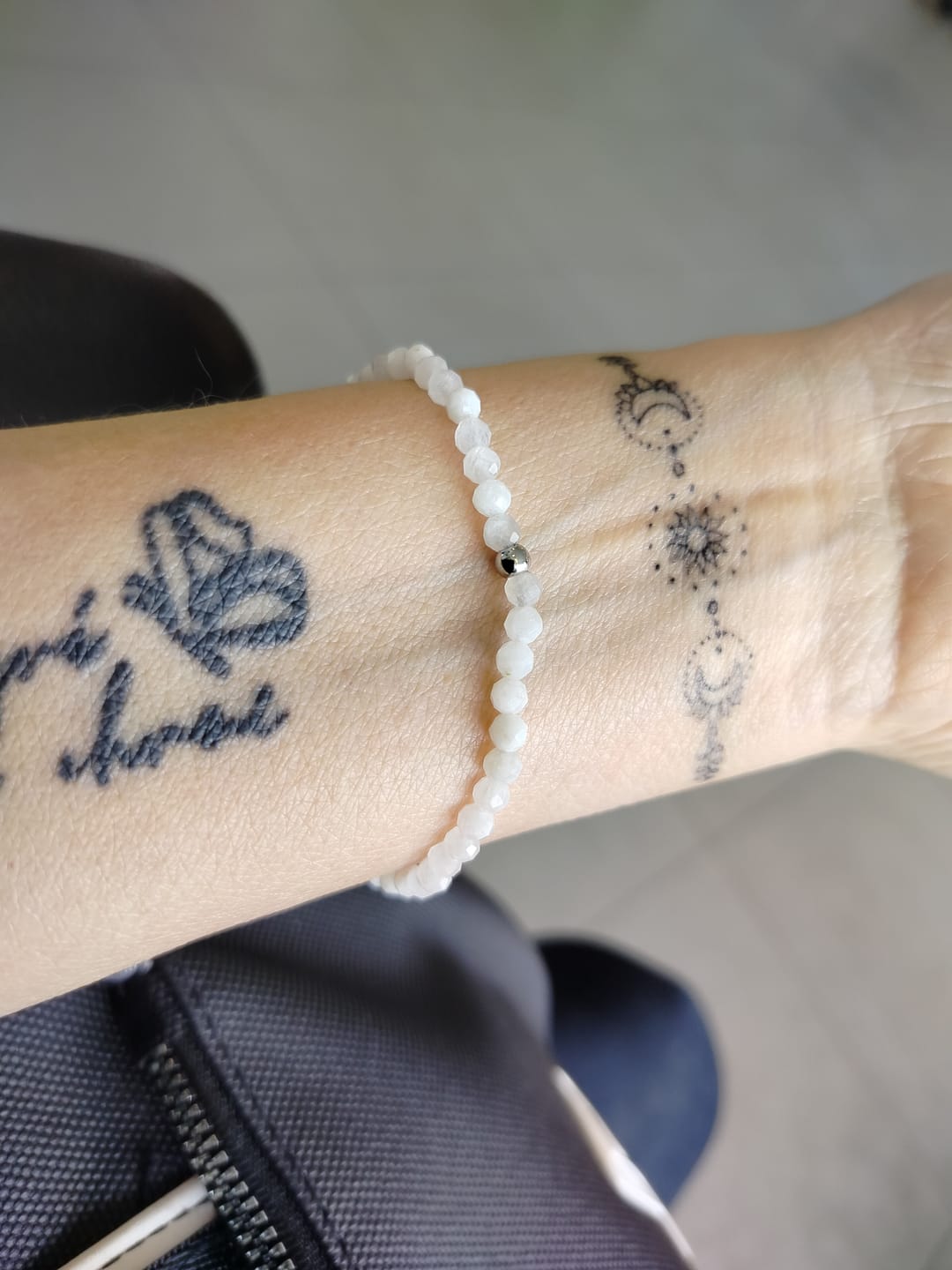 Customer photo review of Mondstein Armband - Naturperlen