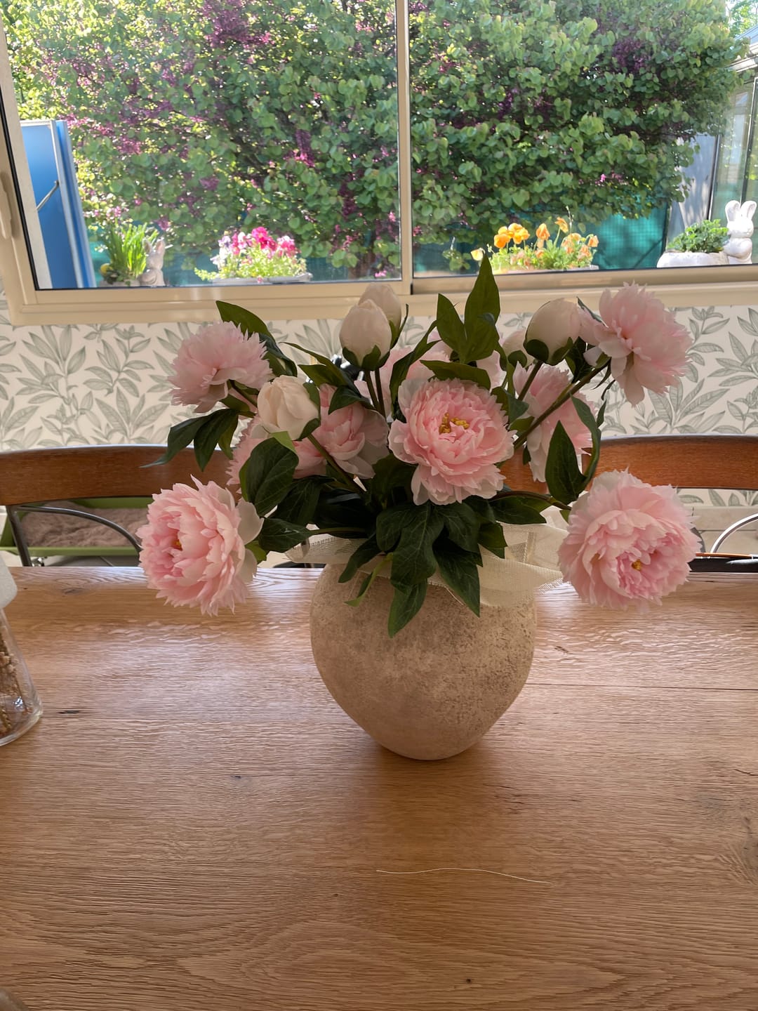 Customer photo review of Pivoines - Rose (6 tiges / 18 têtes de fleurs)