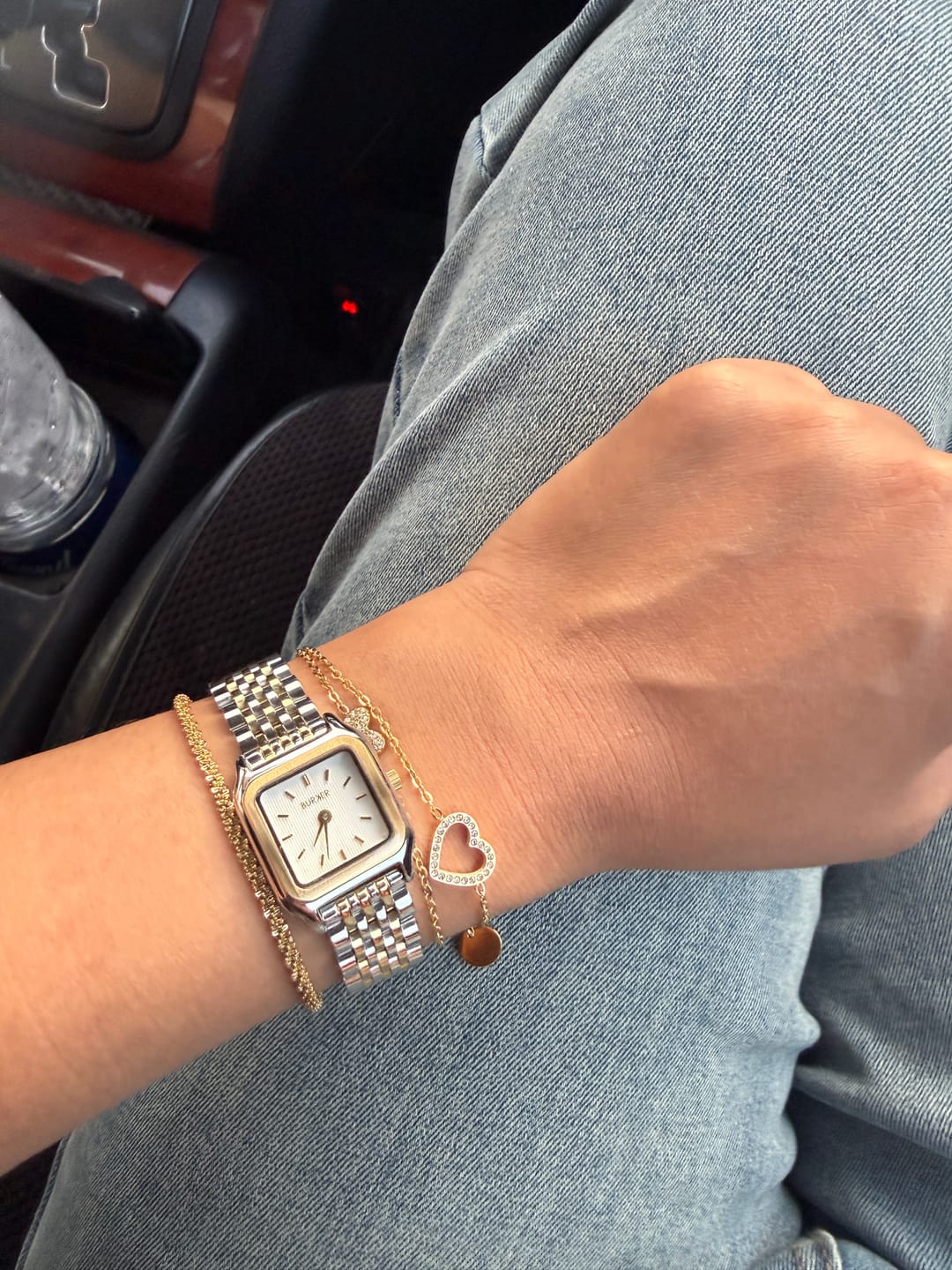 Customer photo review of Macy Petite Gold Silver