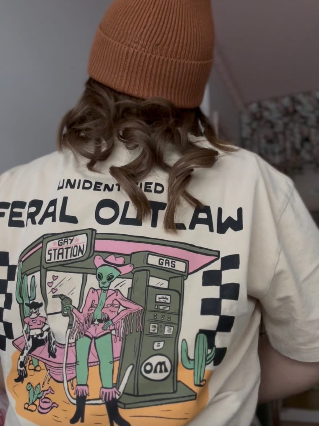 Customer photo review of Unidentified Feral Outlaw (UFO) T-Shirt