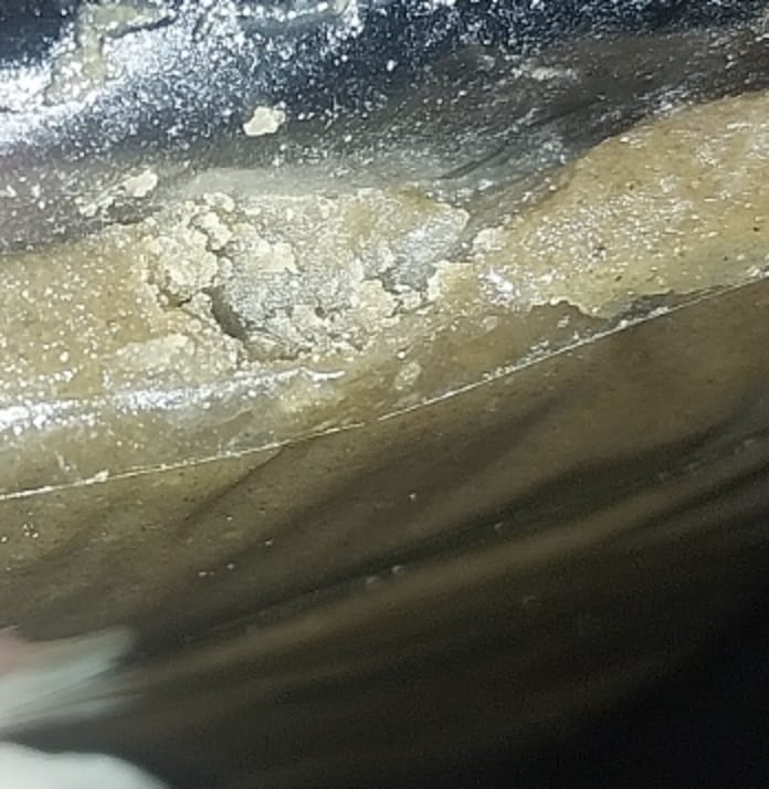 Customer photo review of Static Sift - THCa Hash Bar - 100g