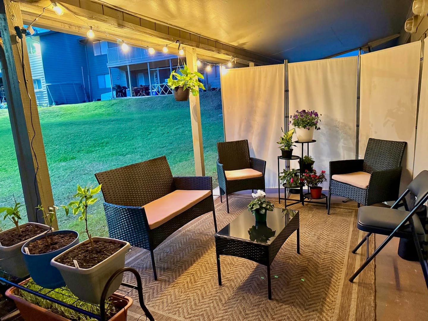 Customer photo review of Loom Indoor/Outdoor Rug - Brown
