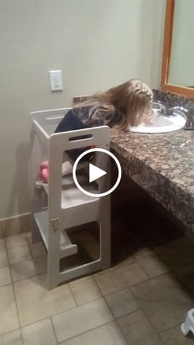 Customer photo review of Date | 4-in-1 Kitchen Tower & Desk