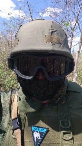Customer photo review of ShadowSkin Helmet Cover