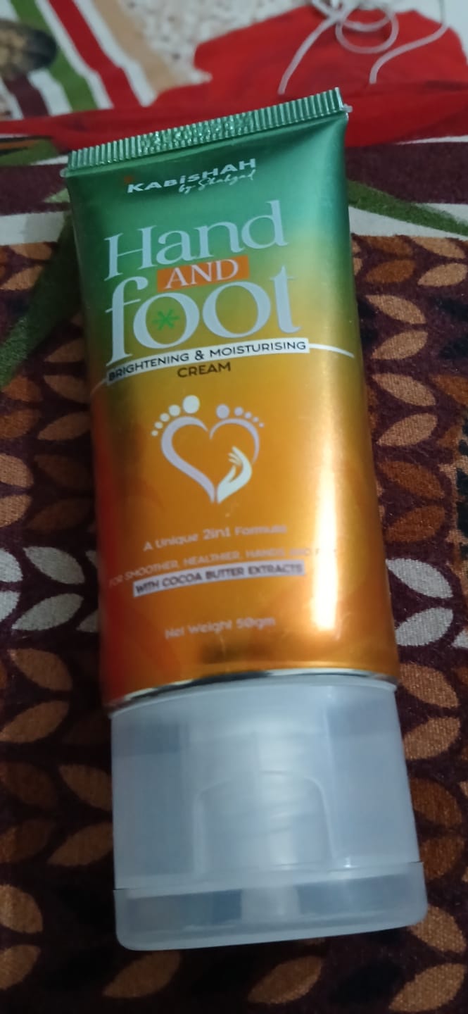Customer photo review of Hand & foot Brightening and Moisturizing Cream