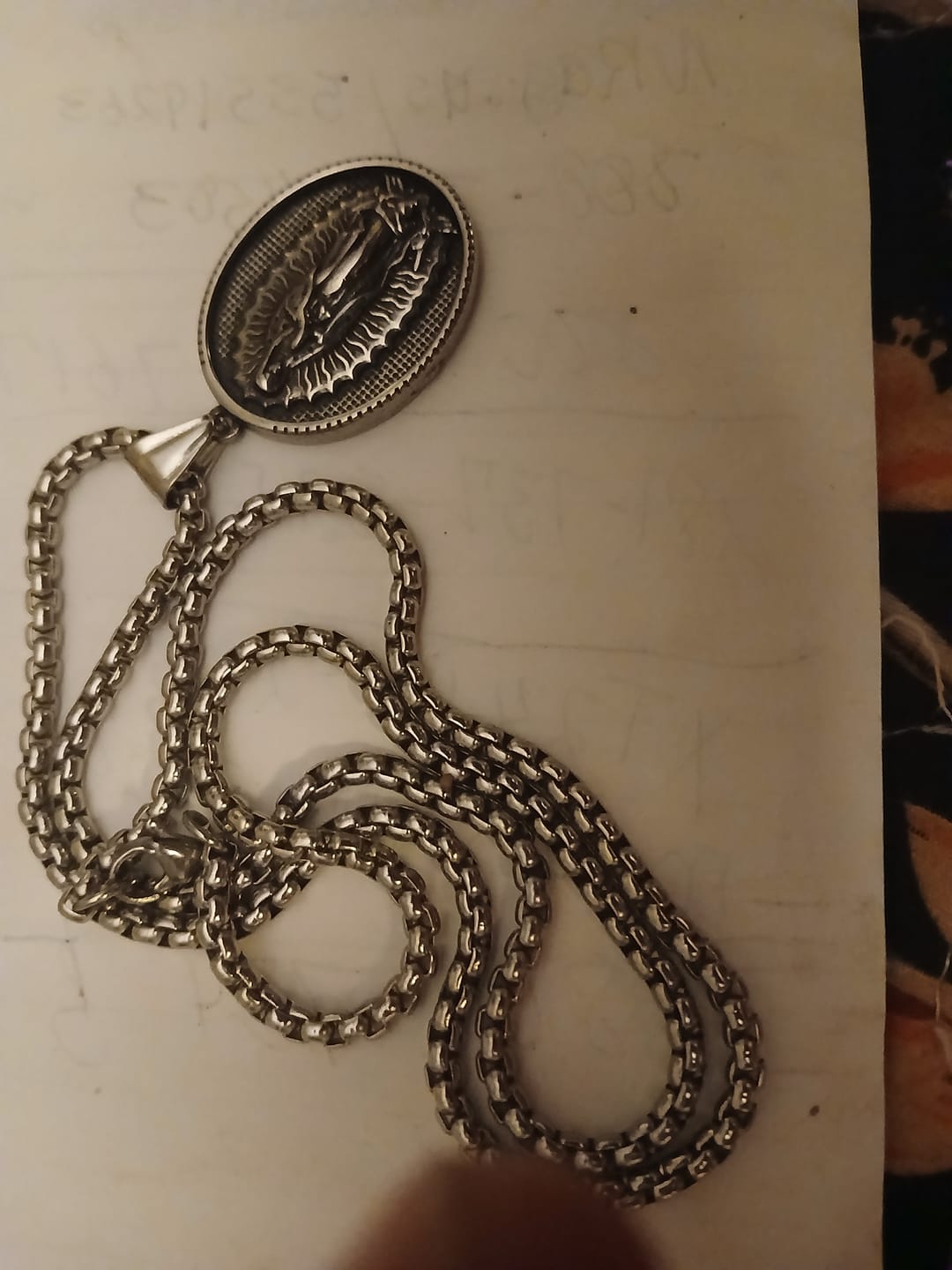Customer photo review of Christianartworkshop Our Lady of Guadalupe Virgin Mary Necklace