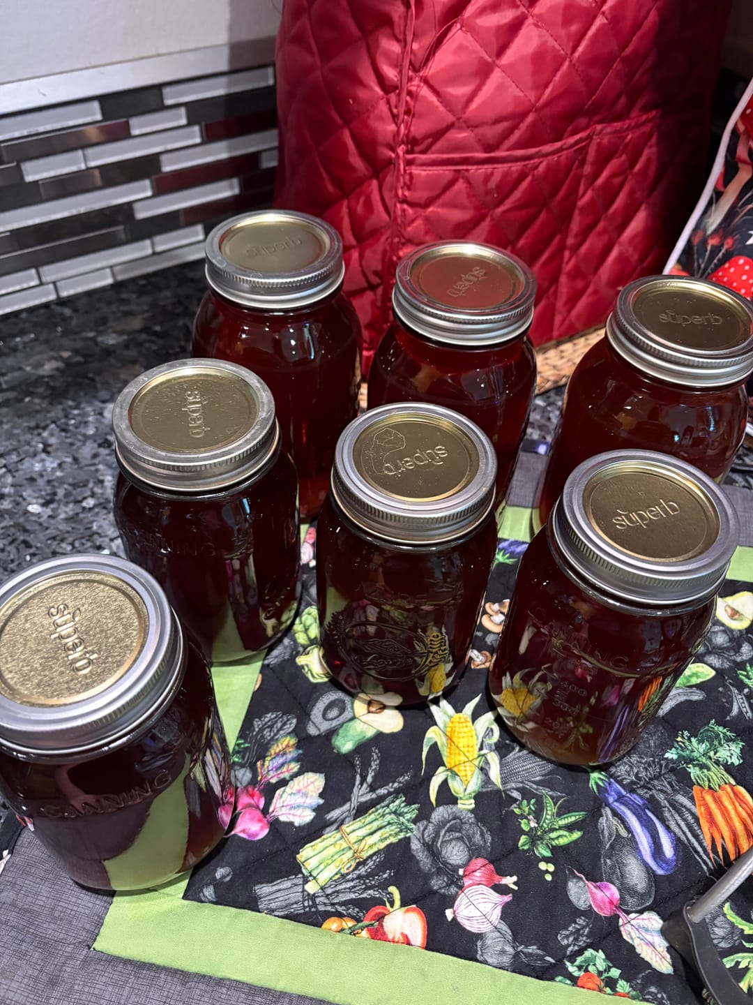Customer photo review of Bulk Regular Mouth Canning Lids – 60 Pack