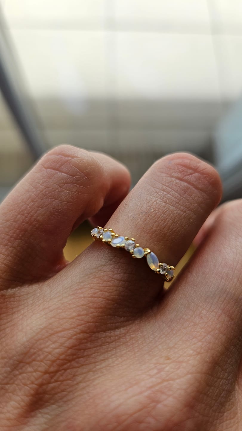 Customer photo review of Rosenquarz Ring - Natursteine