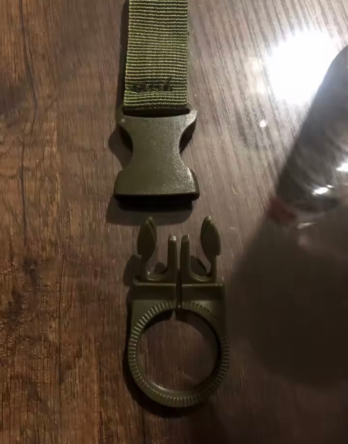 Customer photo review of HydraClip | Hands-Free Hydration, Anywhere You Go