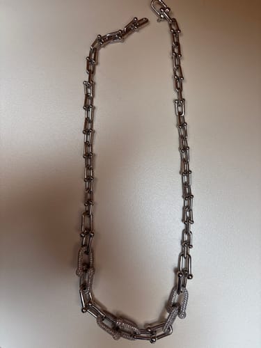 Customer photo review of HARDWEAR NECKLACE DIAMOND PAVED