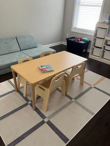 Customer photo review of Adrian | Adjustable Toddler Table & Chair Set