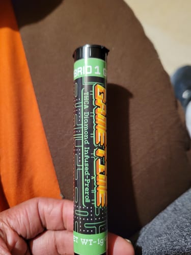 Game Time Infused Preroll 1 Gram - Hybrid photo review