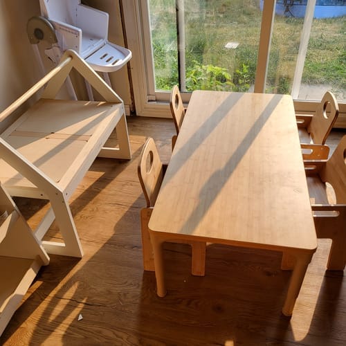 Customer photo review of Adrian | Adjustable Toddler Table & Chair Set