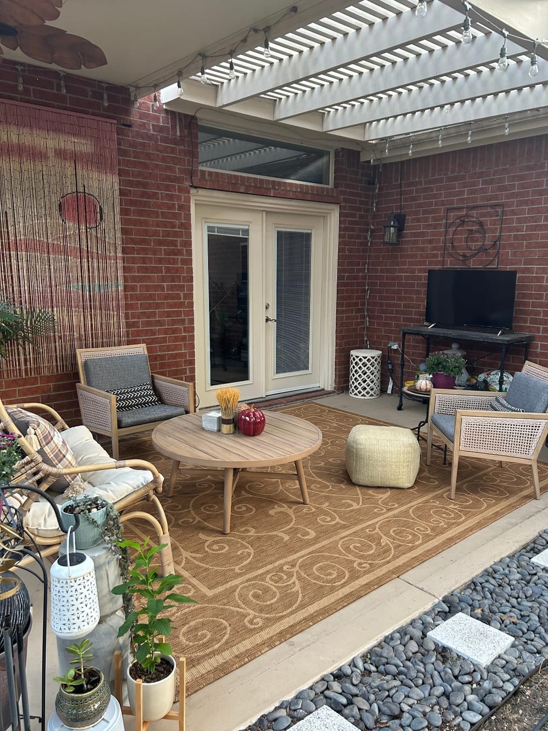 Customer photo review of Cirrus Indoor/Outdoor Rug - Brown
