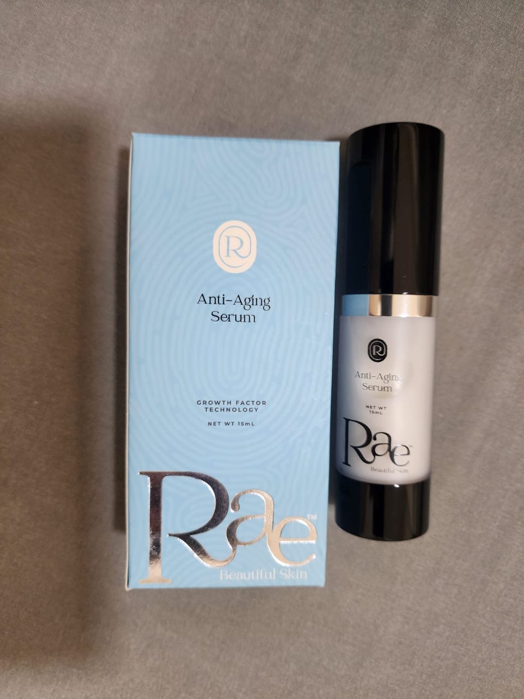 Customer photo review of Rae Anti-Aging Serum for Wrinkles, Fine Lines & Firmness, Patented Formula for Smooth Radiant Skin