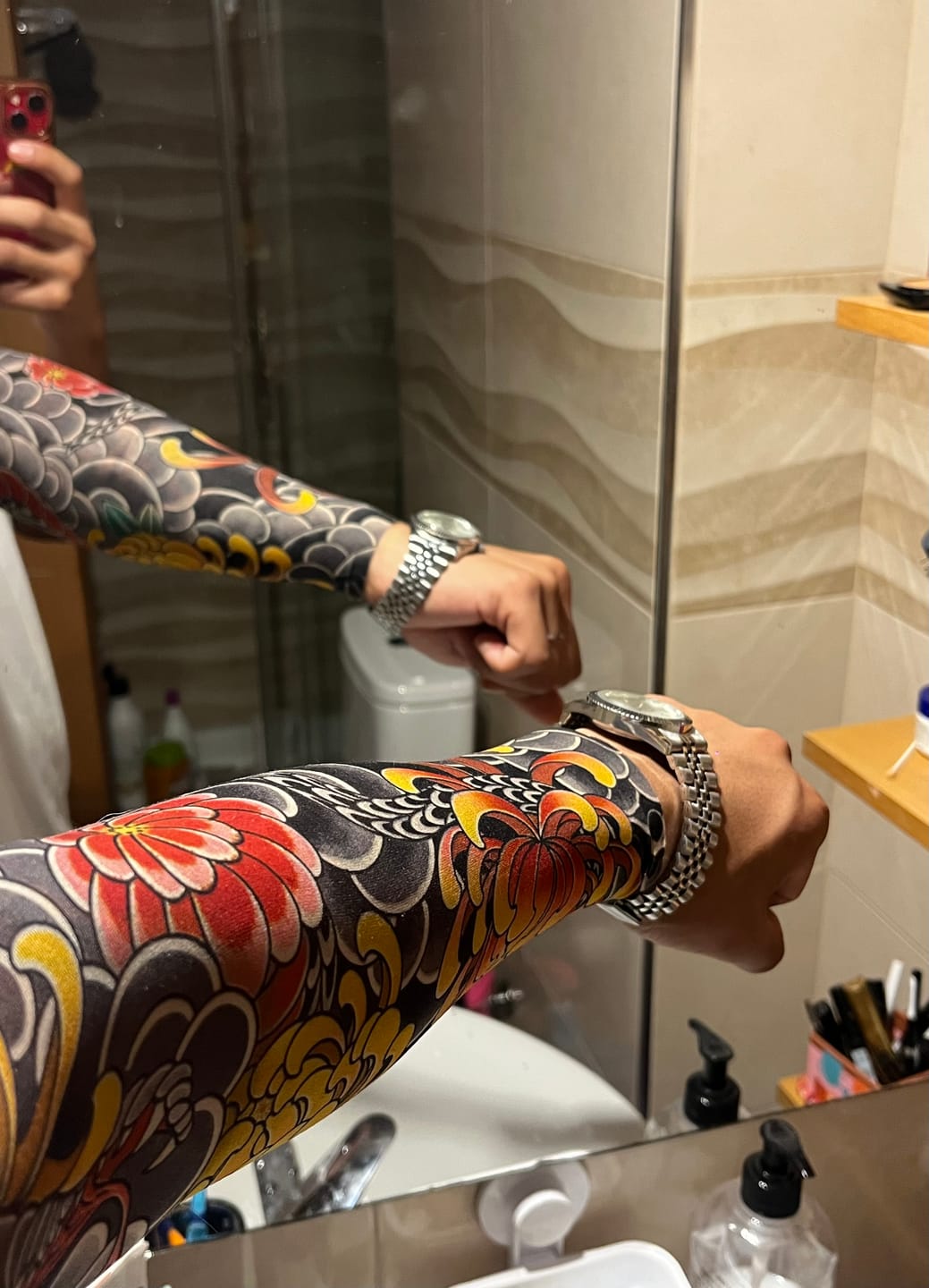 Customer photo review of SwapTattoo-Malla Invisible de Tatuaje
