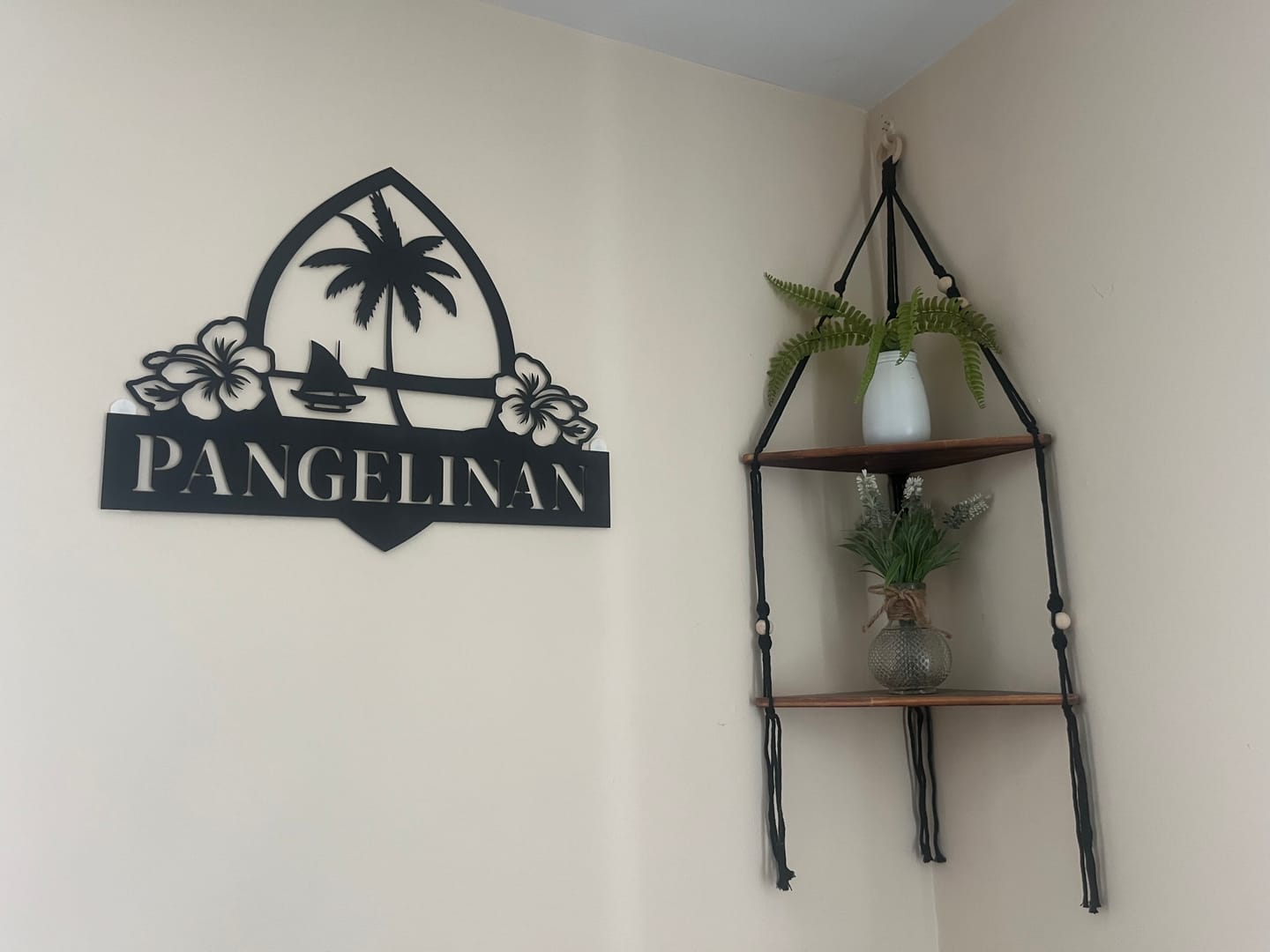 Customer photo review of Personalized Guam Seal Hibiscus Metal Wall Decor Sign