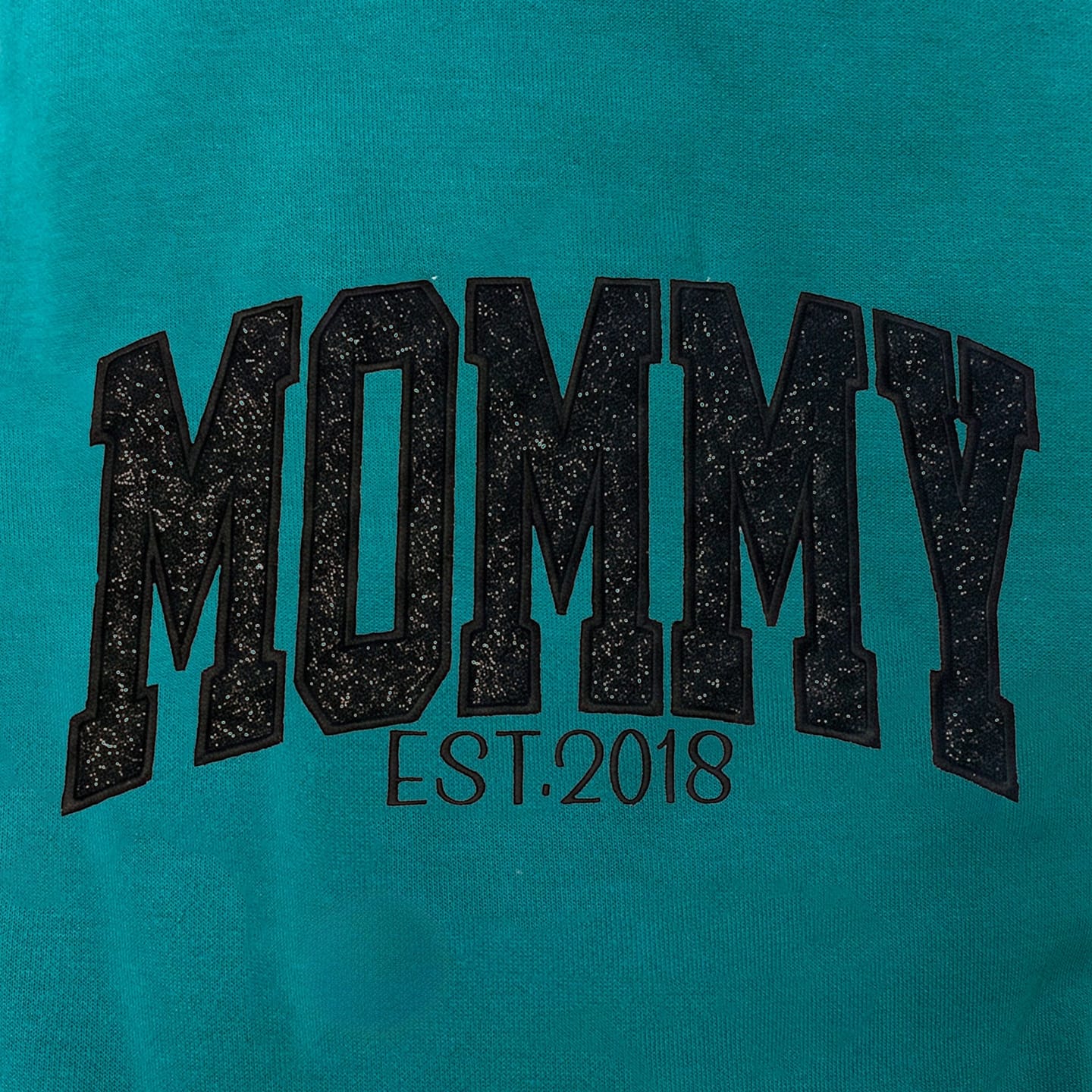 Customer photo review of Custom Embroidered Applique Glitter Mama Sweatshirt - Gift for Mom