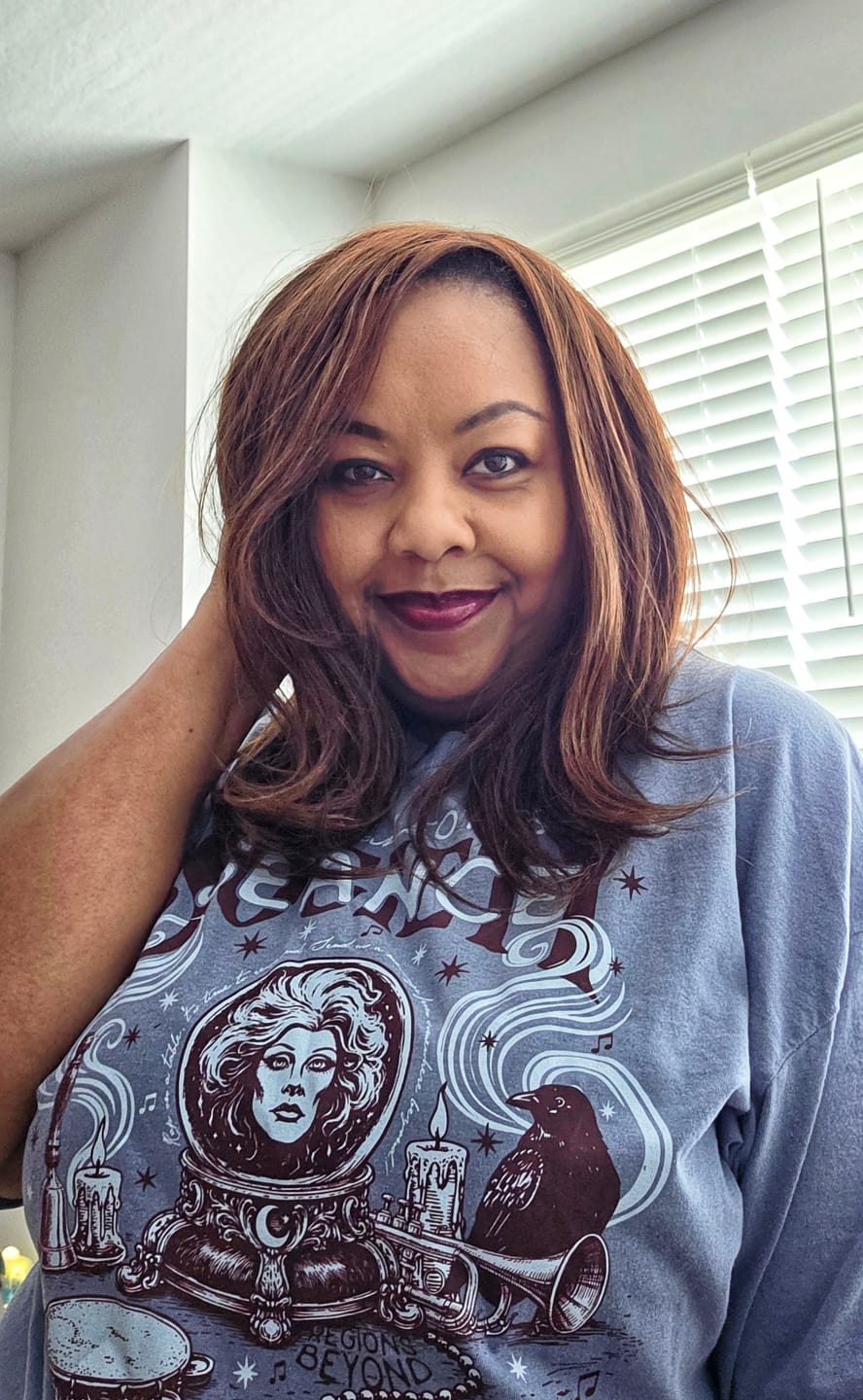 Customer photo review of Haunted Mansion Shirt | Madame Leota's Seance Society