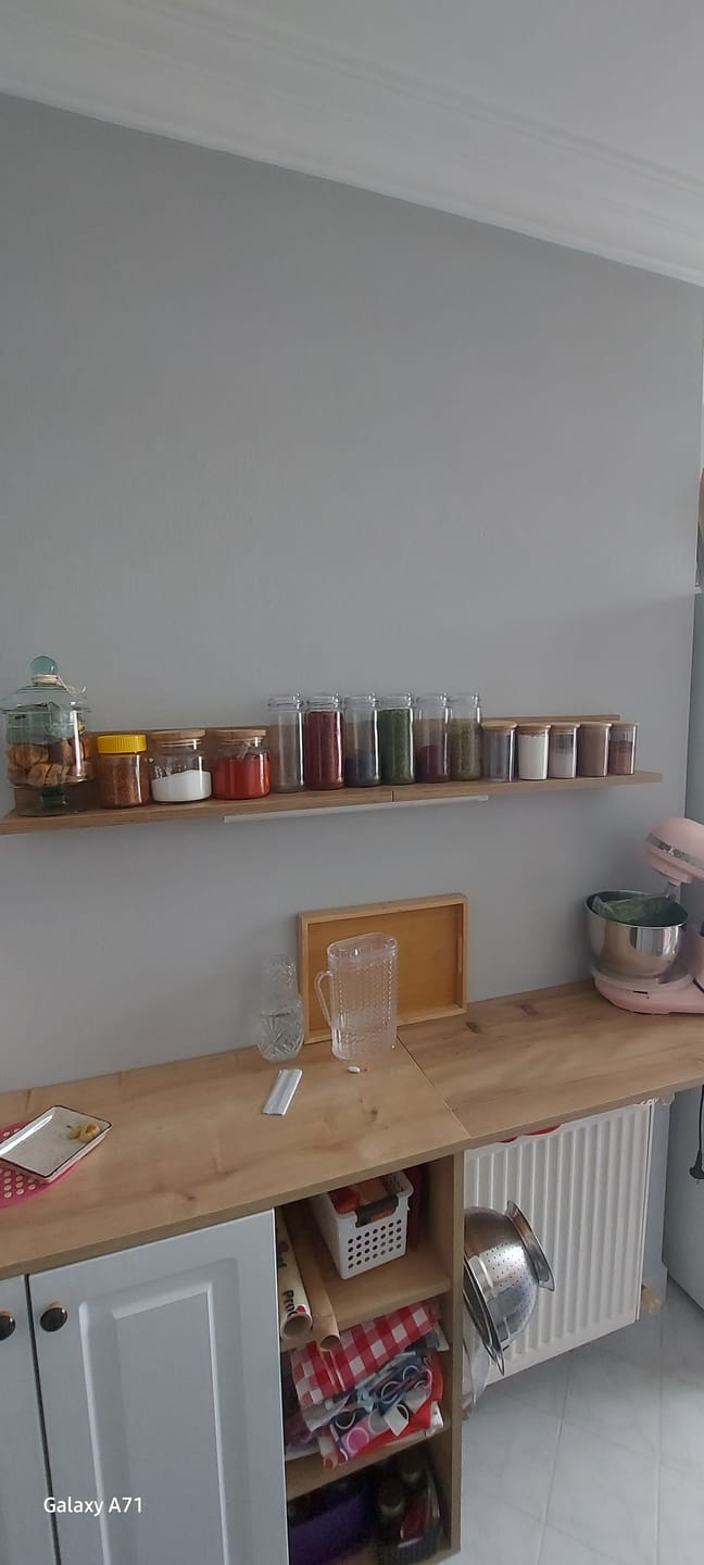 Customer photo review of Rani E16 Dekoratif 2 li Duvar Rafı Sepet Ceviz