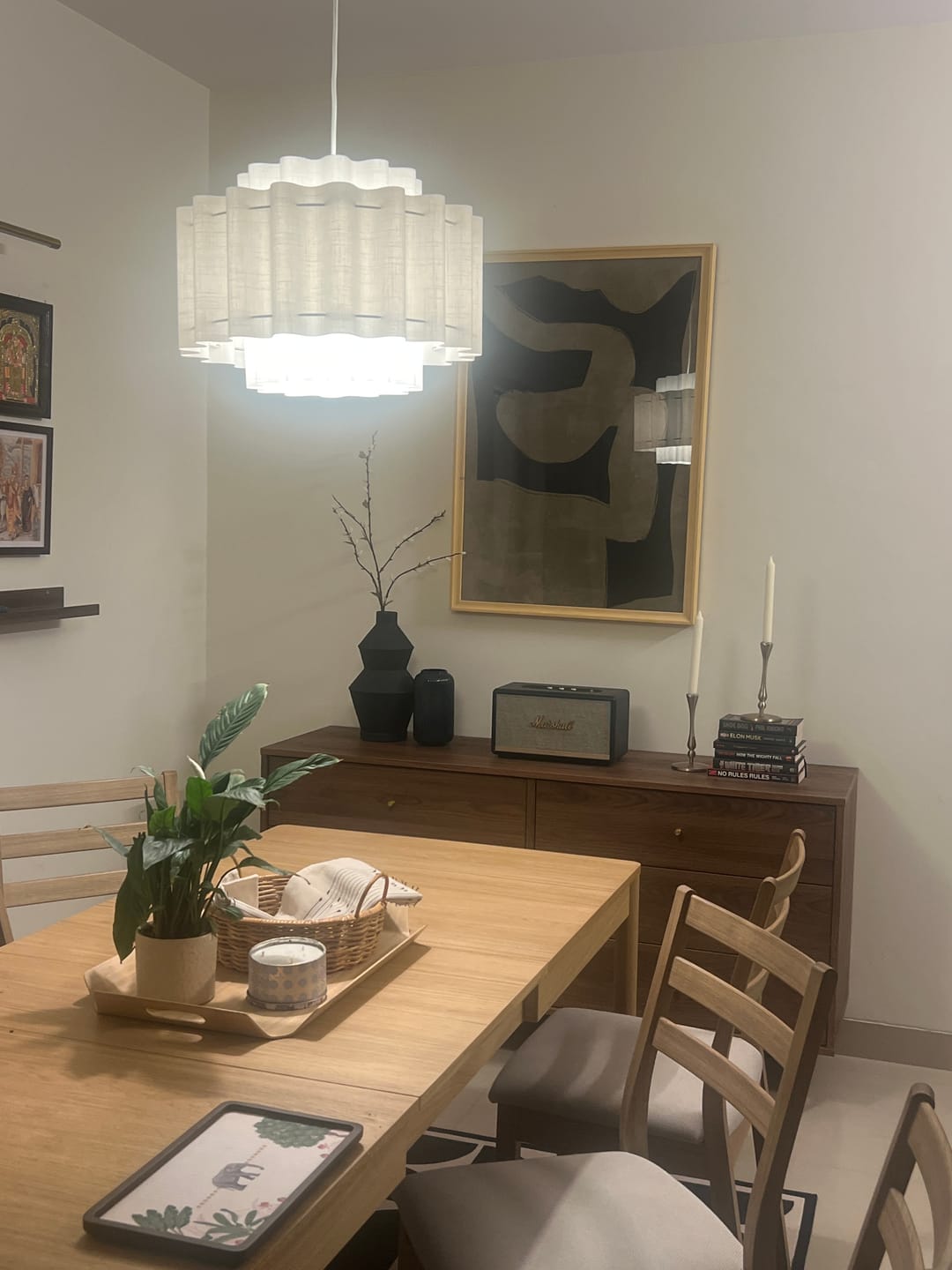 Customer photo review of Chromatic Contours, BW Art, Black and White Painting