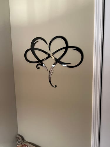 Customer photo review of Infinity Heart - Metal Wall Art