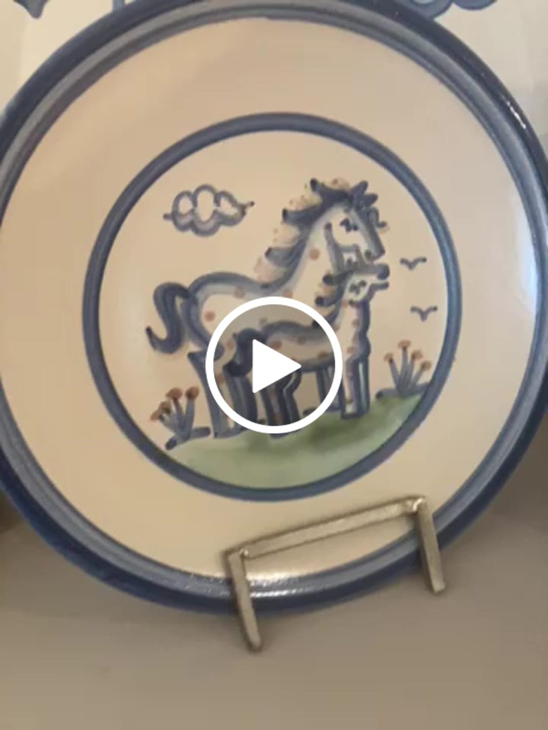 Customer video review of Horse and Foal Lunch Plate