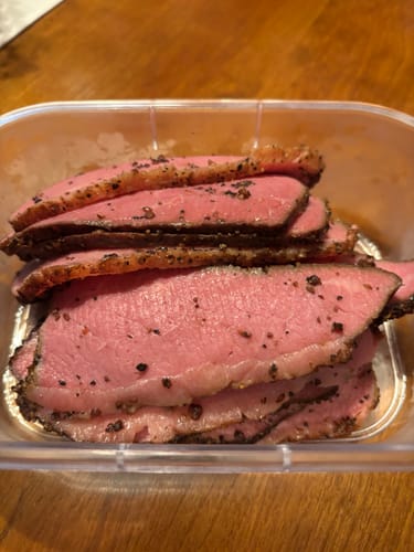Customer photo review of Girls Can Grill Pastrami Kit