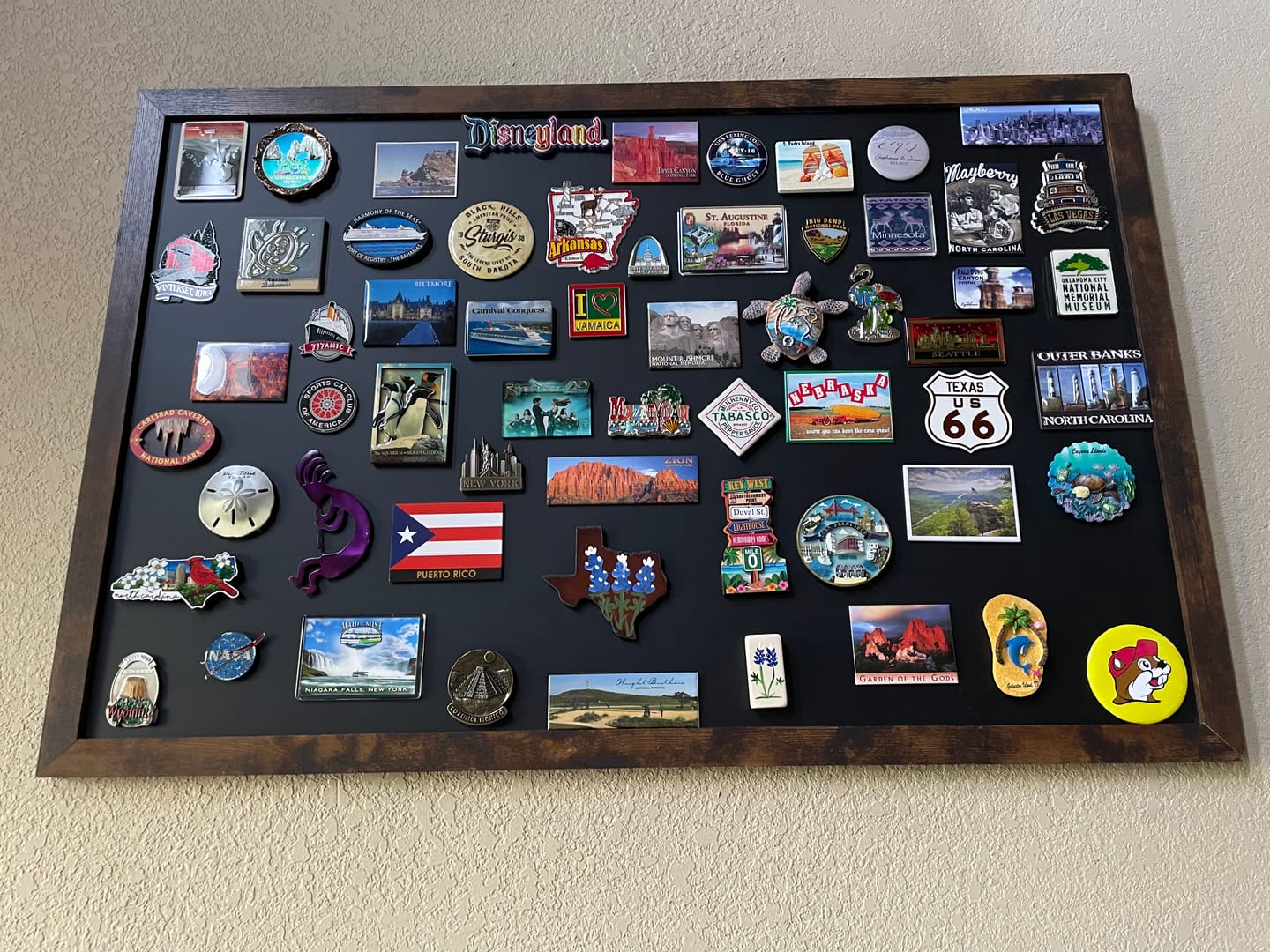 Customer photo review of 24x36 Rustic Framed Magnetic Chalkboard