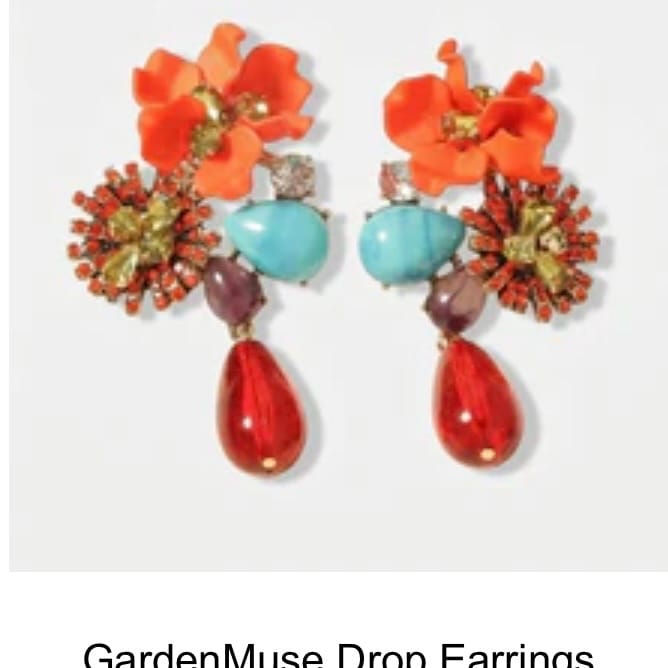 Customer photo review of GardenMuse Drop Earrings