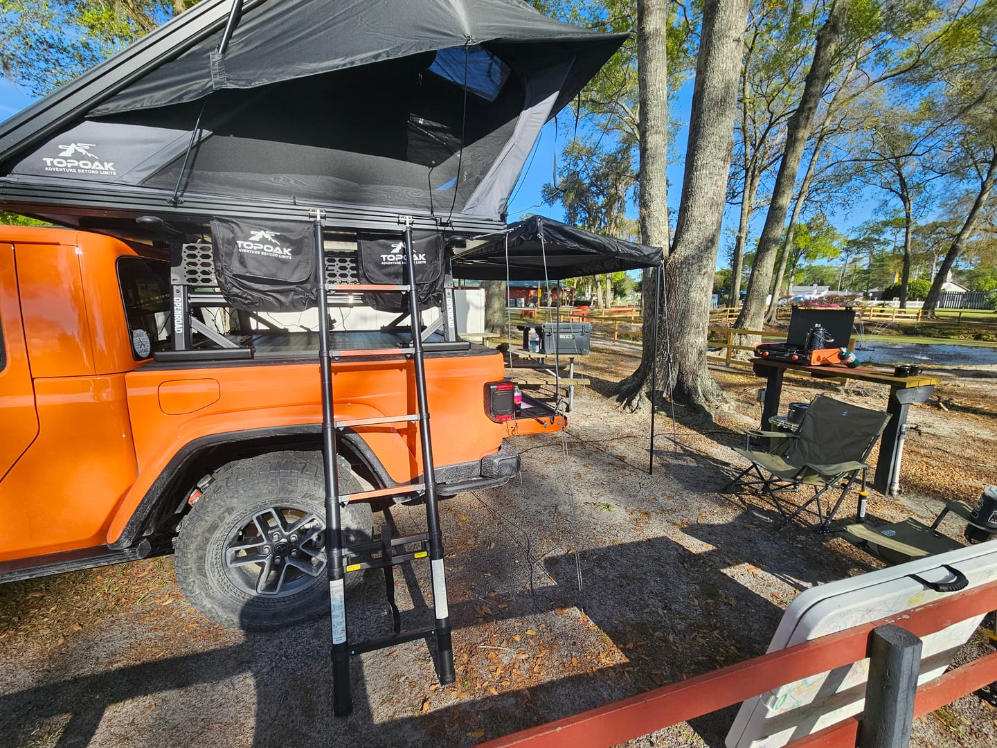 Customer photo review of OPENROAD Adjustable Bed Rack for Trucks