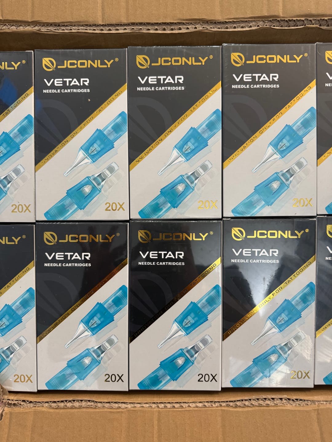 Customer photo review of JCONLY VETAR Tattoo Cartridge Needles Round Liner